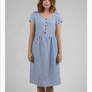 Pyne & Smith Model 11 Linen Midi Dress XS